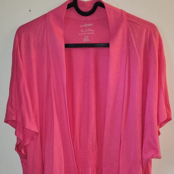 Lane Bryant Fun & Flirty Hot Pink Bathing Suit Cover Up Womens Plus 18/20 NWOT - Picture 1 of 2